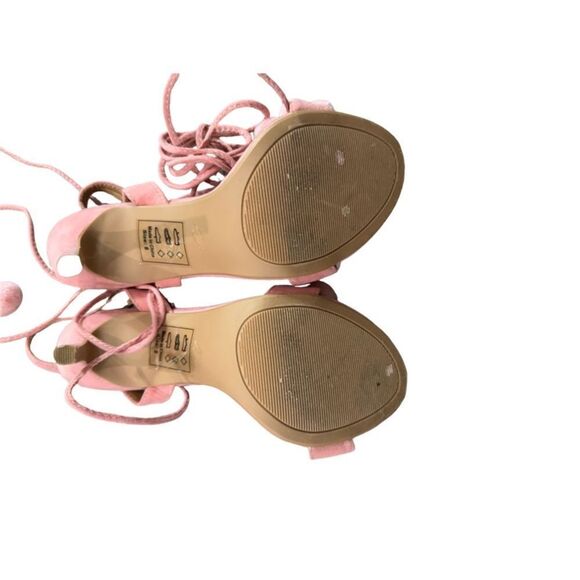 Adorable Shoe Republic LA cotton candy pink PomPom shoes Barbiecore EUC 8 - Picture 6 of 6